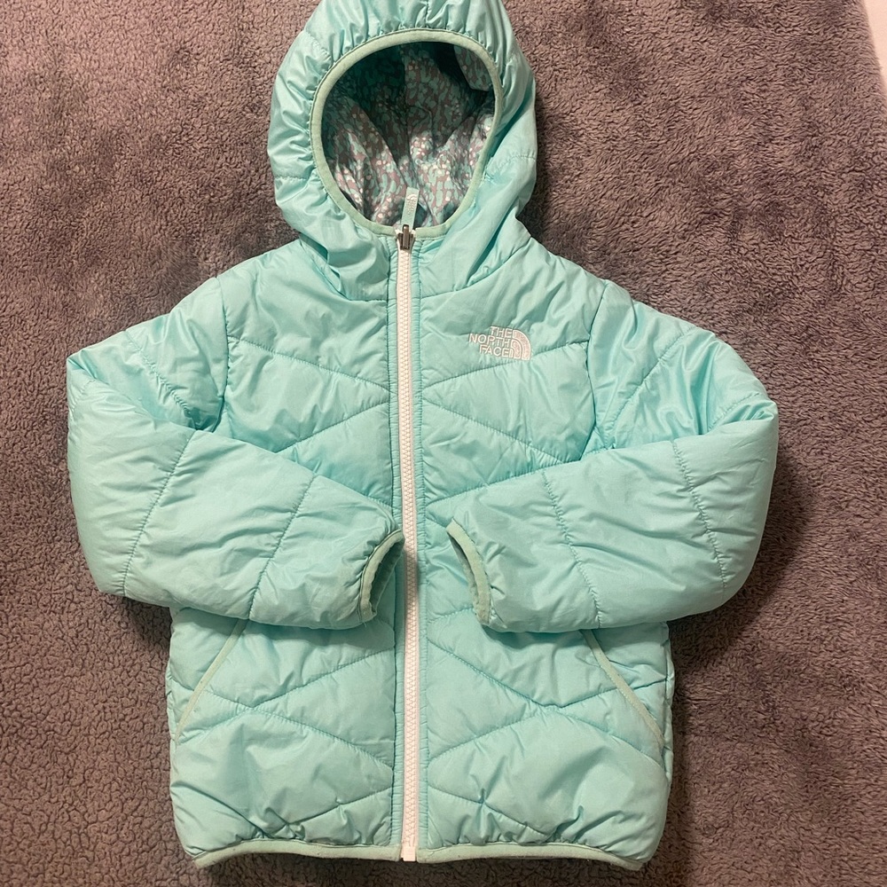 Girls reversible down North Face Jacket XXS